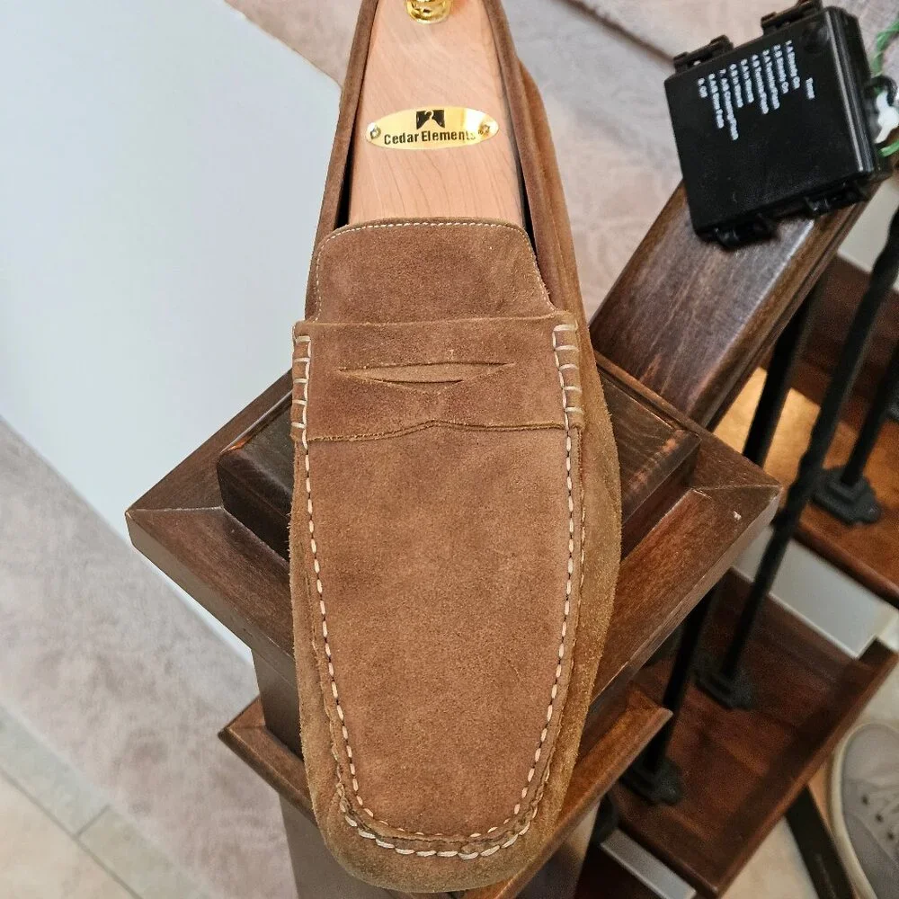 To Boot New York Men's Suede Loafers, Brown, Sz 12   Made in Italy - Picture 10 of 16